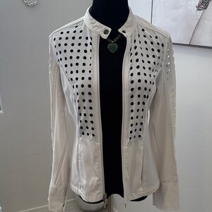 Anatomie White Perforated Jacket
